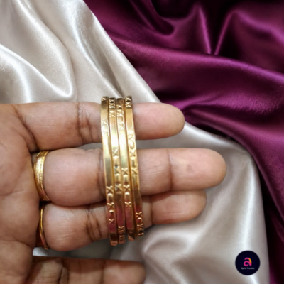 Premium Panchaloga Impon Daily Wear 4-Set Bangles (size 2.4,2.8,2.12)