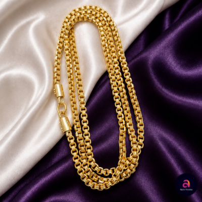 Classic Panchaloga Impon Gold Finish Chain (24 inch,30 inch)