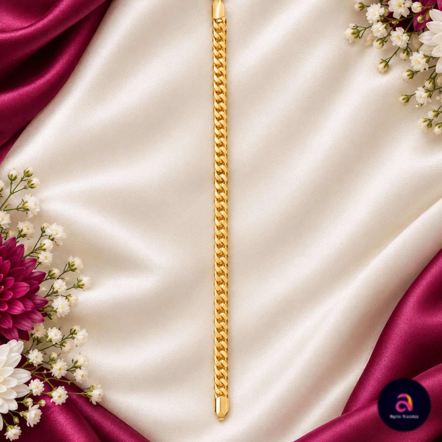 gents braclet gold plated