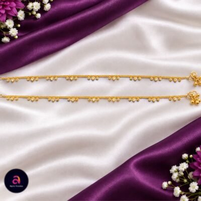 every day womens ,gold plated anklets (kolusu) size -10