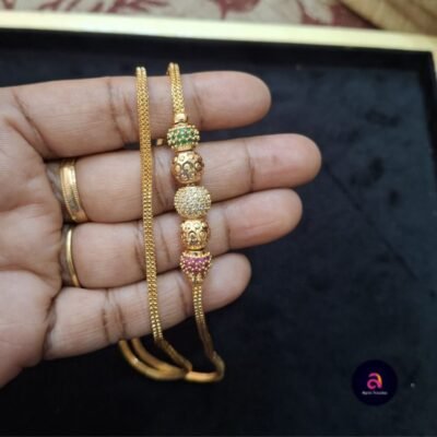 stone balls mugappu chain 24 inch