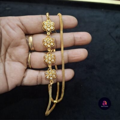 flower stone muggapu chain 24 inches