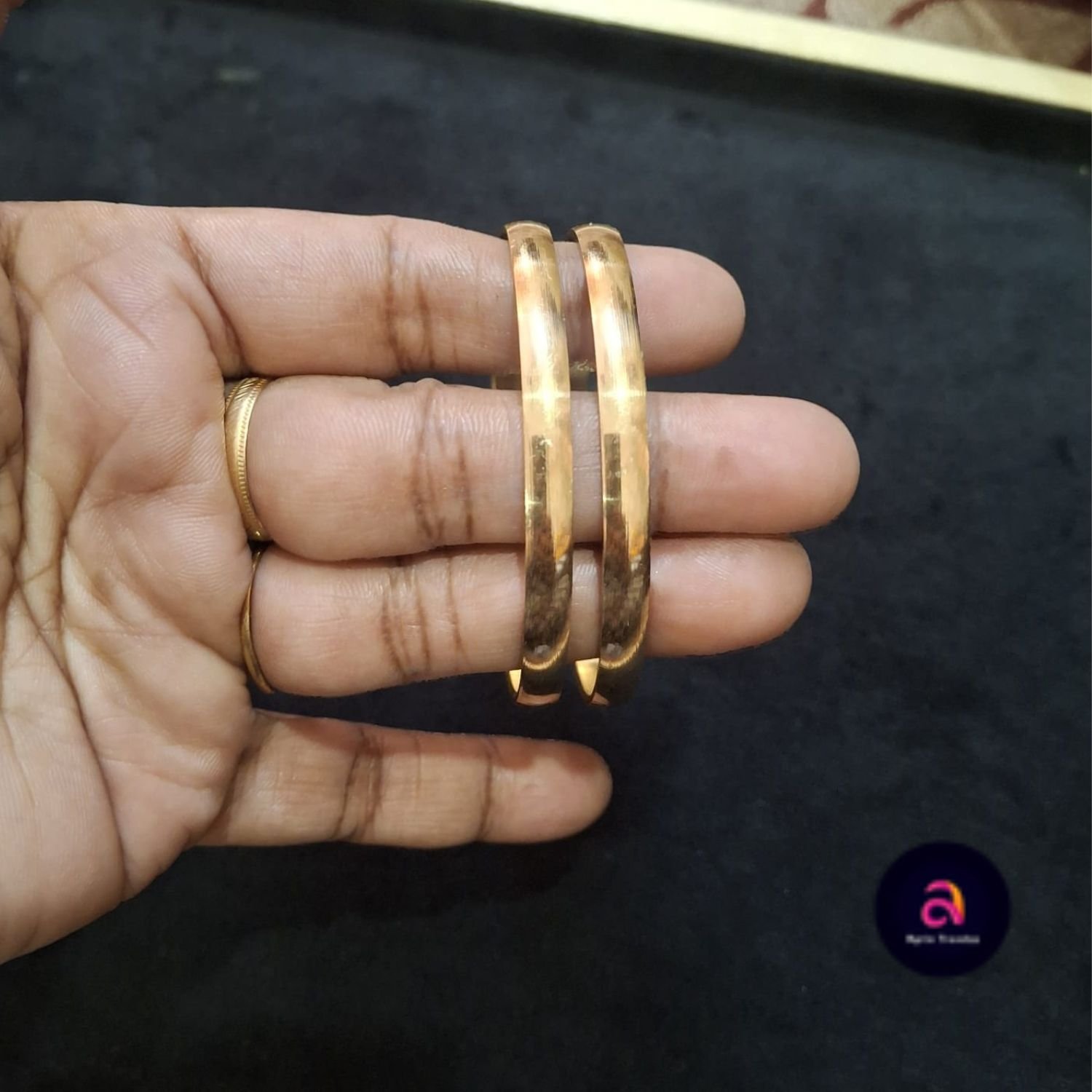 impon plain bangle two pcs (2.4,2.6,2.8,2.10)