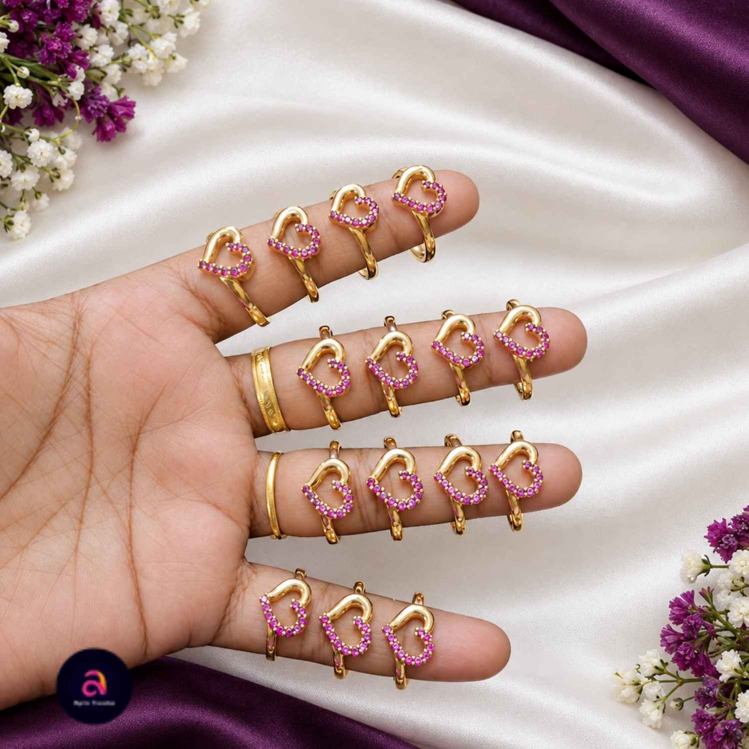 impon heart ring 1 pc