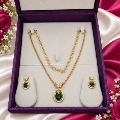 Antique peacock set (green)